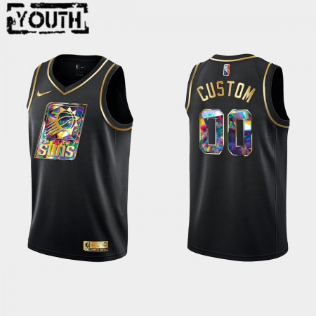 Dres Phoenix Suns  Prilagođeni Nike 2021-22 Crno Golden Edition 75th Anniversary Diamond Swingman - Dječji